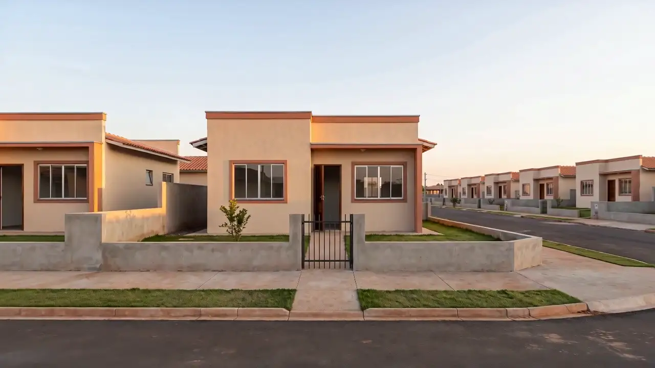 Residências finalizadas com o método parede de concreto